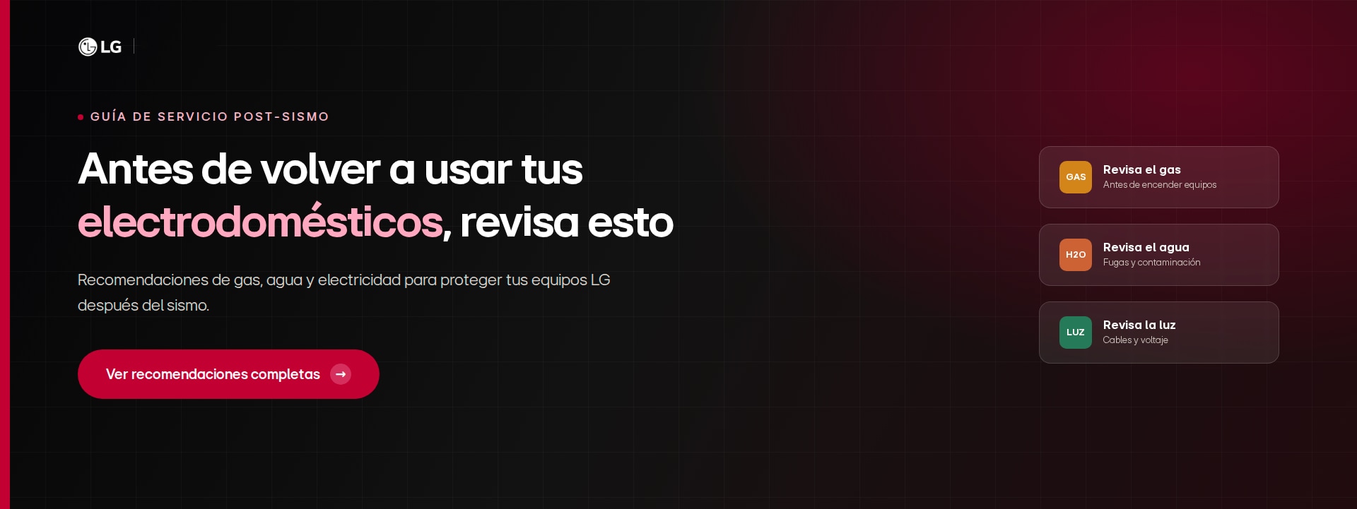 Anuncio electrodomésticos sismo